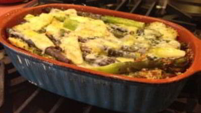 гратен из спаржи с сыром