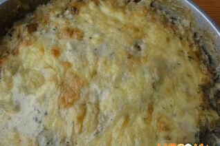 Гратен с грибами