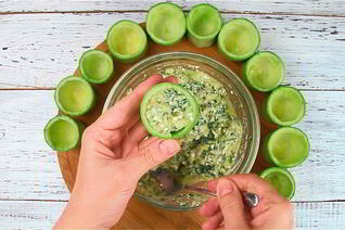 Кабачки с брынзой