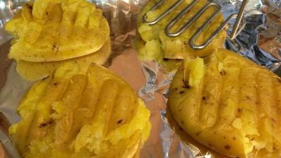 картофель прессованный, запеченные в духовке