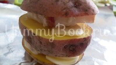 картофель, запеченный на углях