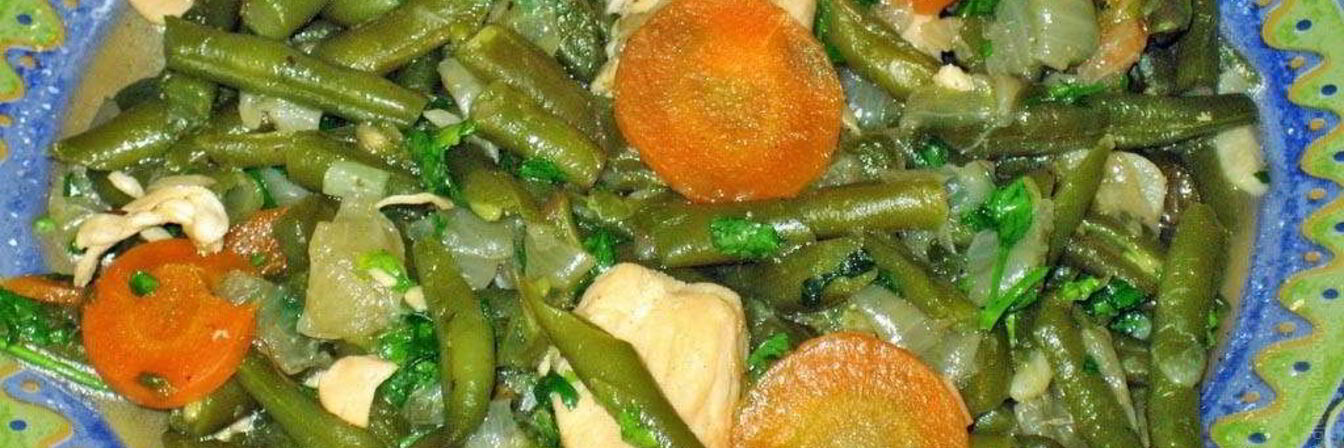 Лобио из фасоли с курицей