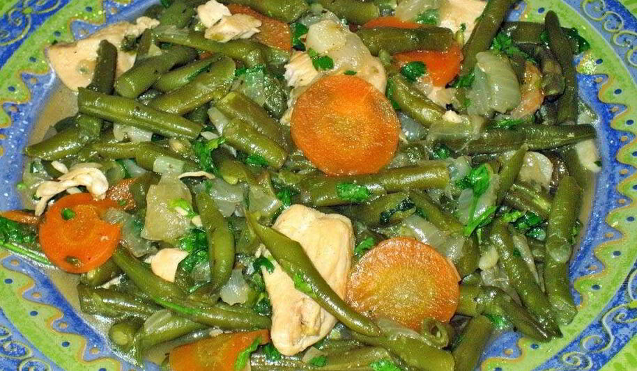 Рецепт лобио иза фасолей с курицея