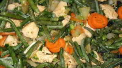 лобио из фасоли с курицей