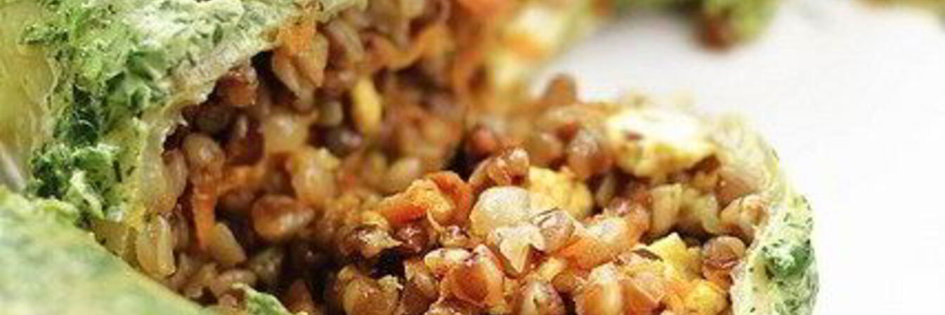 Перец, фаршированный гречкой и сыром