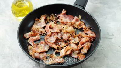 стручковая фасоль с беконом