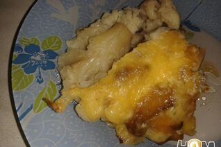 Цветная капуста с грибами и сыром