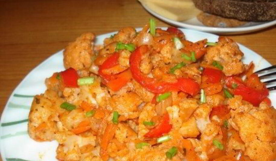 Рецепт цветной капусты в томате