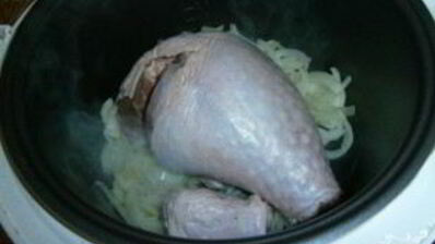 тушеная картошка с индейкой в мультиварке