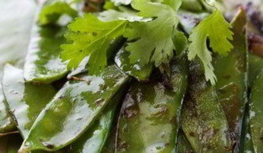 Рецепт жареного молодой стручковый горошек