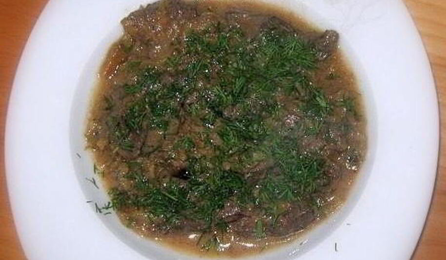 Рецепт говяжьей печени по-строгановски