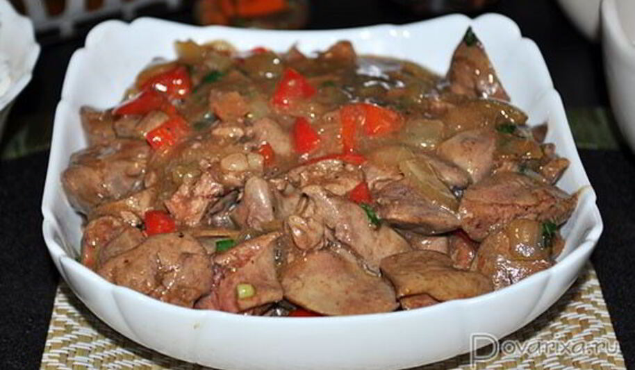 Рецепт куриной печени по-китайски