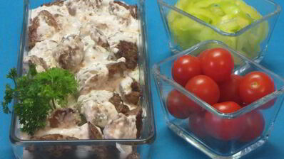 куриная печень со сливочно-горчичным соусом