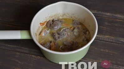 куриная печень в сметане