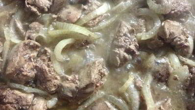 куриная печень в соусе морней