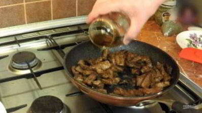 печень говядины в коньяке