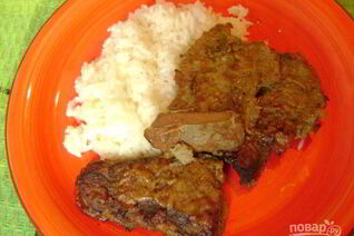 Печень говяжья жареная