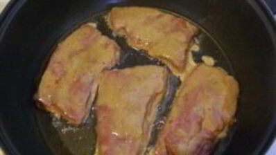 печень говяжья жареная