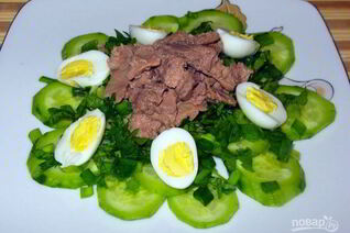 Печень трески с яйцом