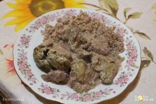 Печень в сливочном соусе