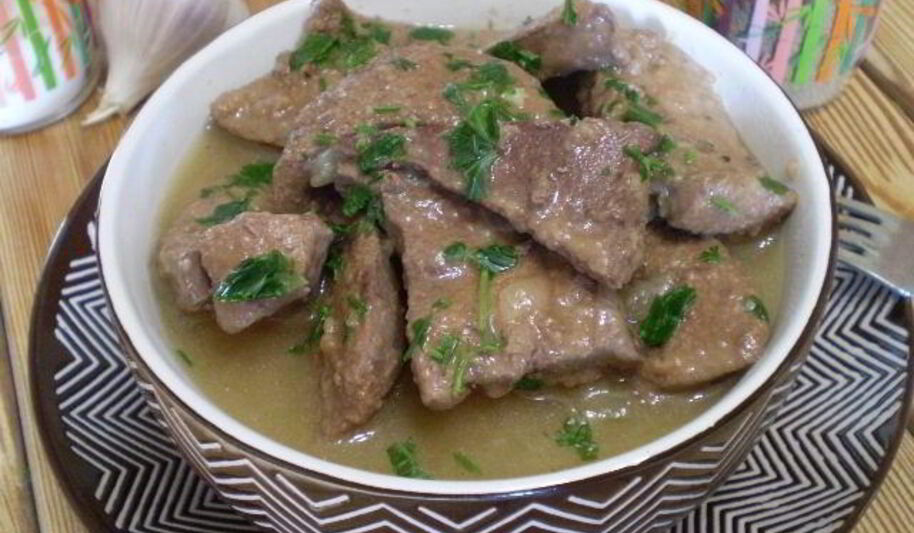 Рецепт печени в сметане