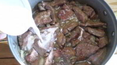 печень в сметане