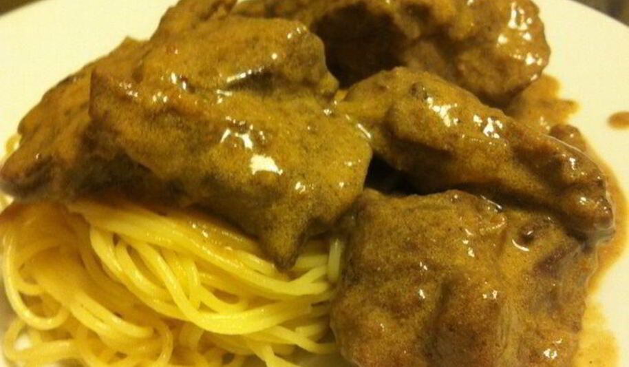 Рецепт печени ягненка в сметане