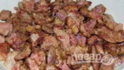 печень, жаренная с луком