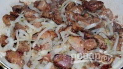 печень, жаренная с луком