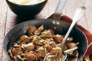 Тушеная печень