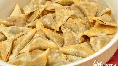 кундюмы — постные пельмени с грибной начинкой