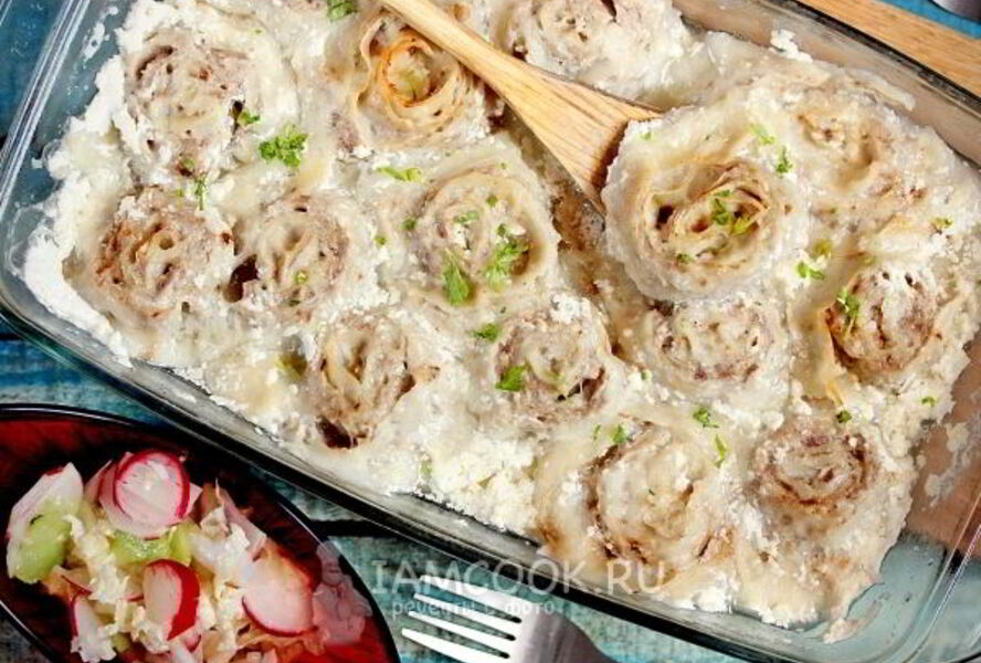 Пельмени ленивые из лаваша