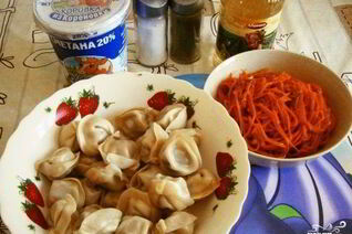 Пельмени на пару