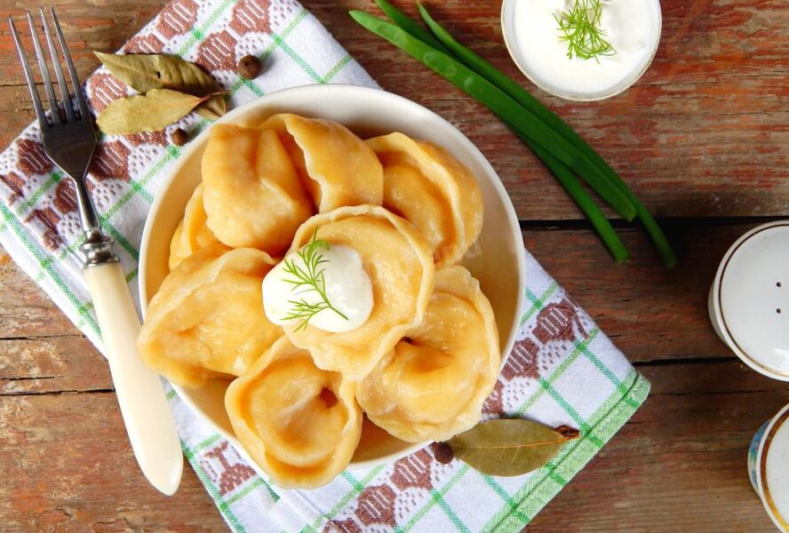 Пельмени с капустой