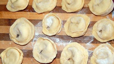 пельмени с капустой