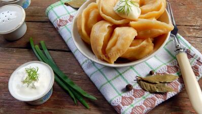 пельмени с капустой