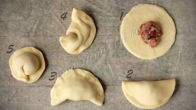 сочные пельмени на заварном тесте