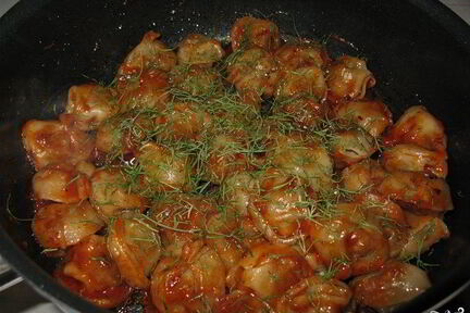 Вкусные жареные пельмени