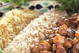 Азербайджанский плов с бараниной, тыквой и каштанами