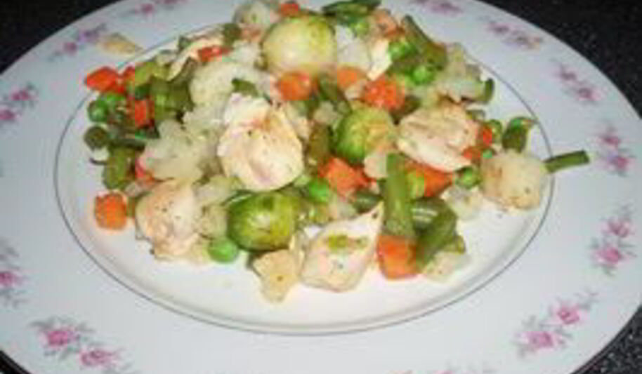 Рецепт овощного плова с курицей