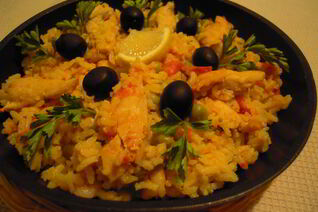 Паэлья с курицей