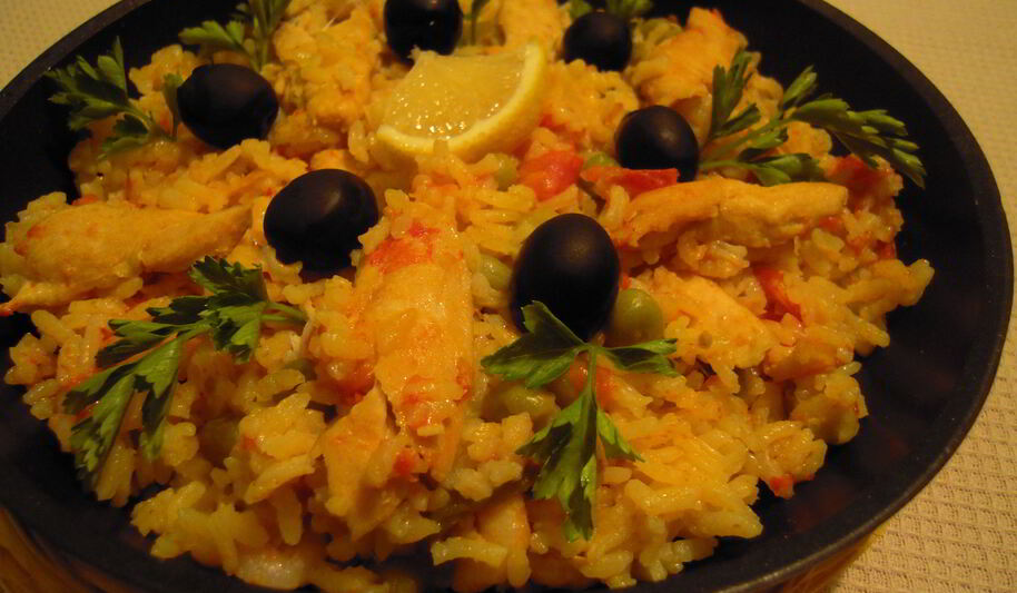 Рецепт паэльи с курицей