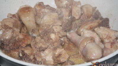 пилав из курятины с булгуром и нутом