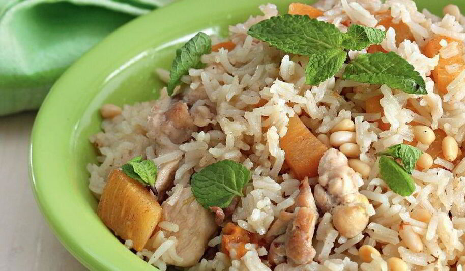 Рецепт пилава с курицей и хурмой