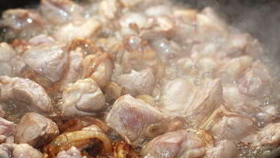 плов из баранины с нутом