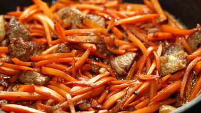 плов из баранины с нутом