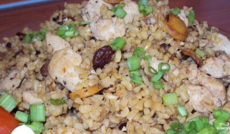 Рецепт плова из булгура с курицей