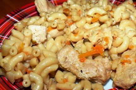 Плов из макарон