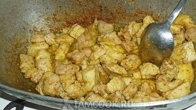 плов из свиной грудинки