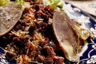 Плов с бараниной и сухофруктами